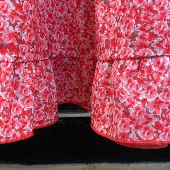 Pink floral midi dress. Size M - Picture 5 of 9